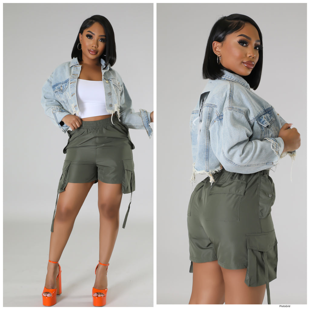 Rianne Cargo Shorts (Olive)