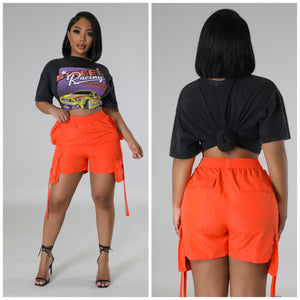 Rianne Cargo Shorts (Orange)
